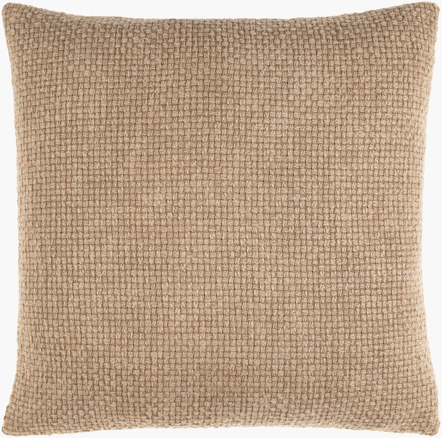 20" Tan Texture Down Pillow - Charmed House Interiors (Kansas City, MO)