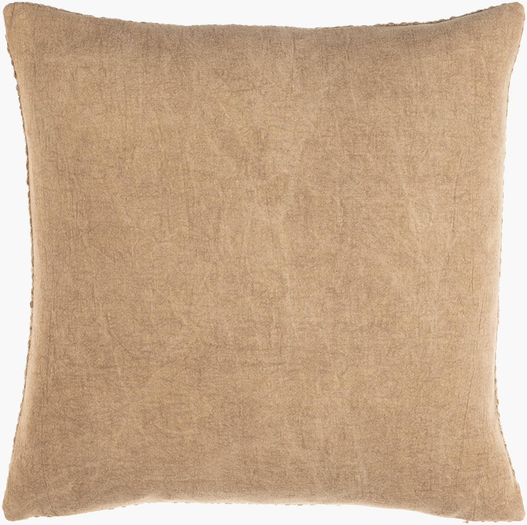 20" Tan Texture Down Pillow - Charmed House Interiors (Kansas City, MO)