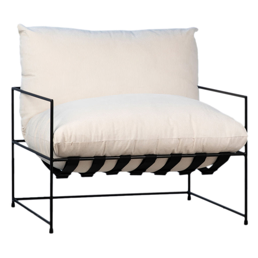 Alvar Ivory Corduroy Side Chair - Charmed House Interiors (Kansas City, MO)