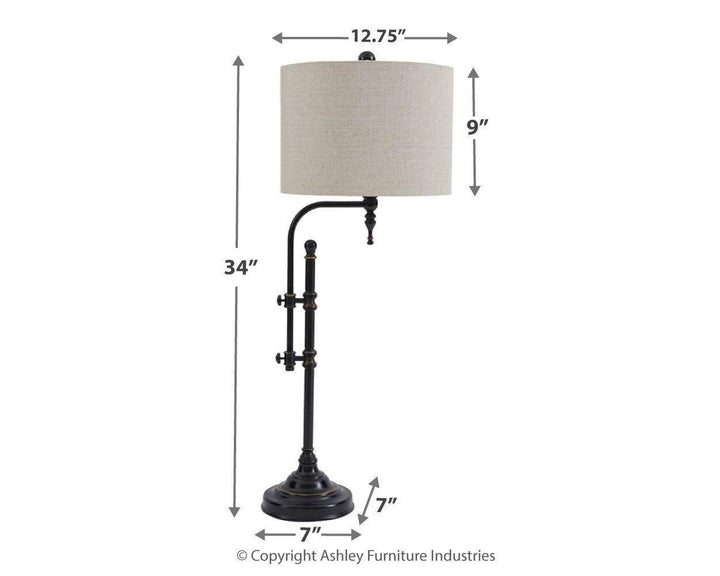 Adjustable Black Table Lamp - Charmed House Interiors (Kansas City, MO)