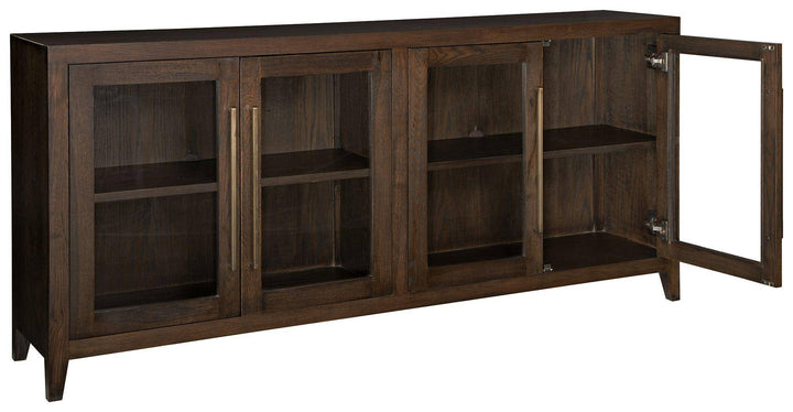 Cami Wood/Glass 4 Door Cabinet - Charmed House Interiors (Kansas City, MO)