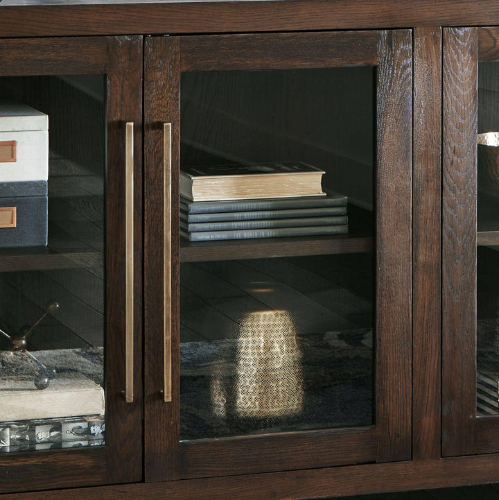 Cami Wood/Glass 4 Door Cabinet - Charmed House Interiors (Kansas City, MO)