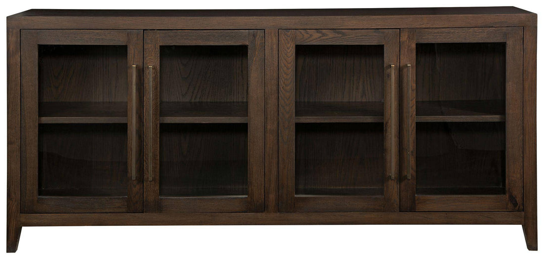 Cami Wood/Glass 4 Door Cabinet - Charmed House Interiors (Kansas City, MO)