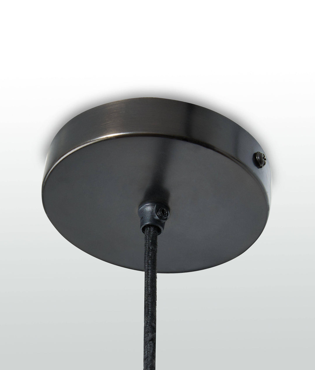 Chaney Glass/Black Metal Pendant Light - Charmed House Interiors (Kansas City, MO)