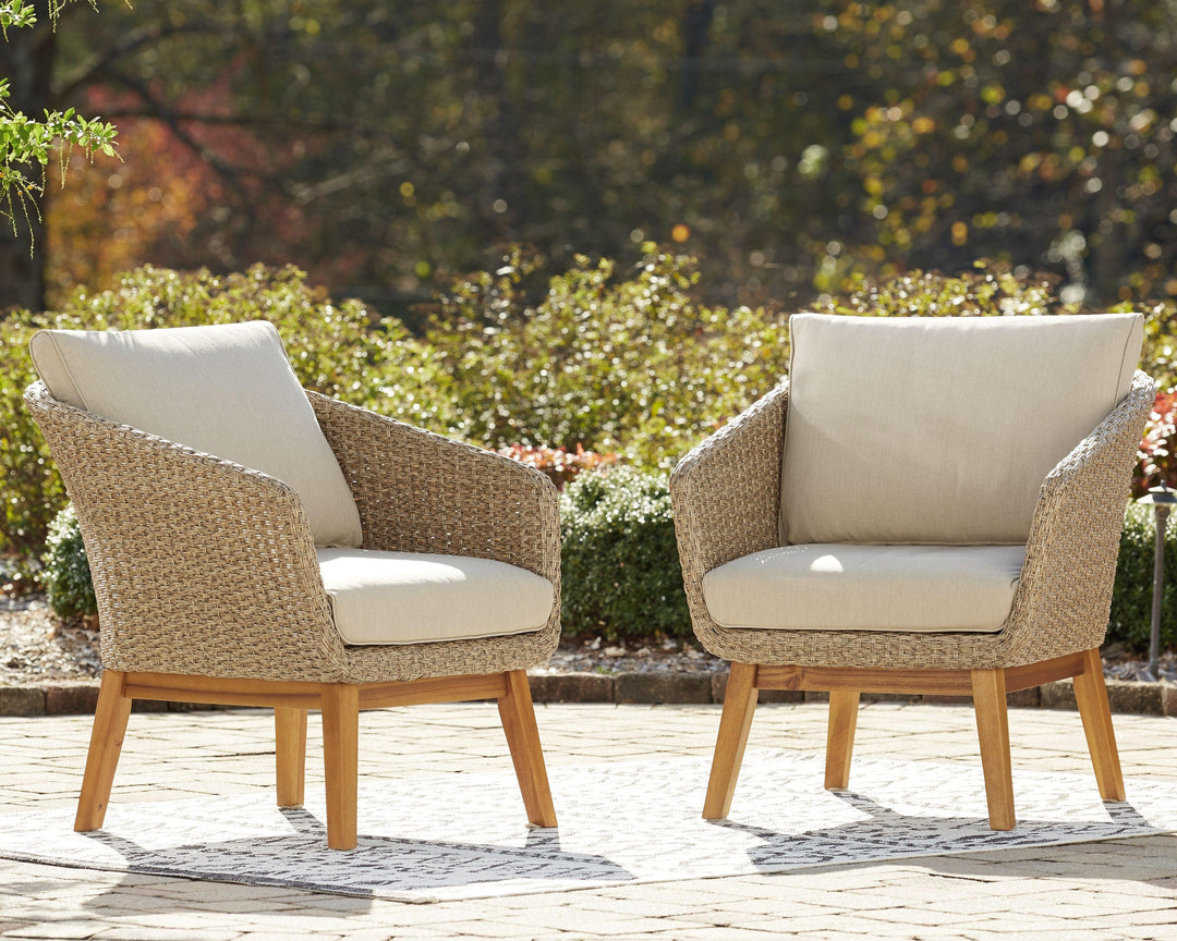 Wicker Lounge Chair W/cushion - Charmed House Interiors (Kansas City, MO)