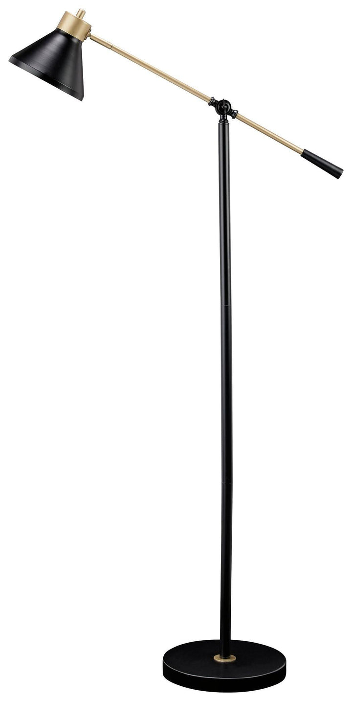 Black/Gold Metal Floor Lamp - Charmed House Interiors (Kansas City, MO)