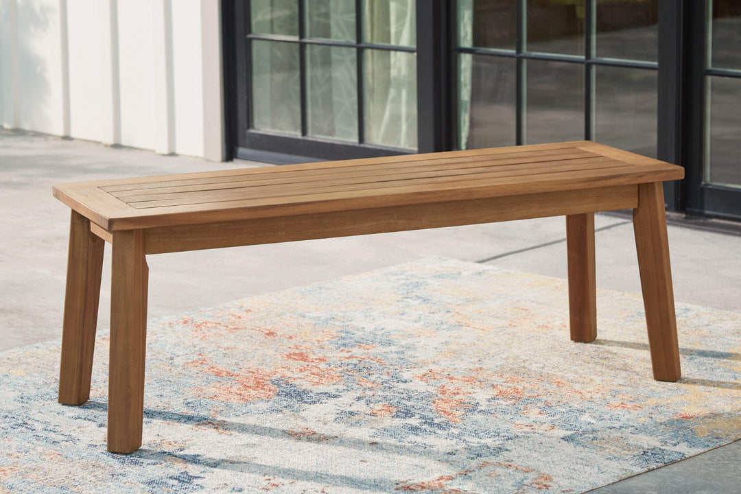Acacia Outdoor Dining Bench - Charmed House Interiors (Kansas City, MO)