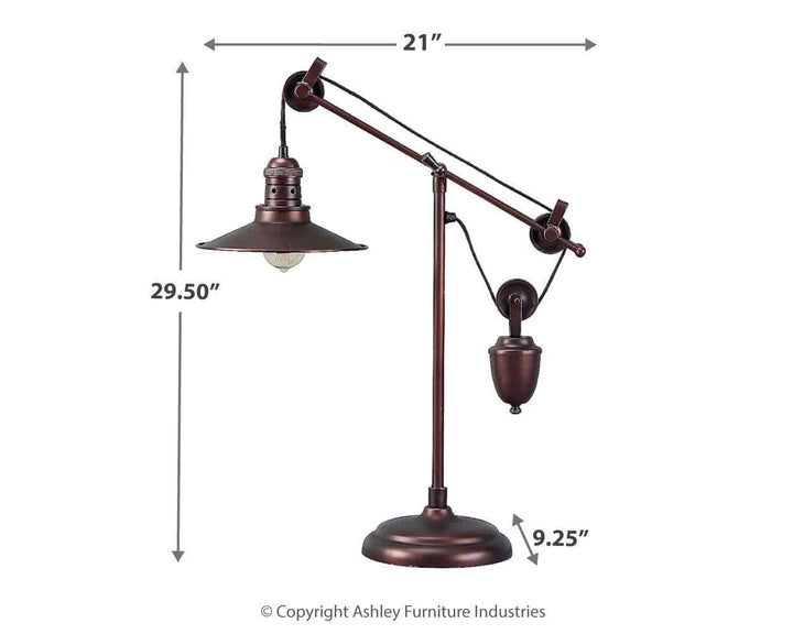 Pulley Black Iron Desk Lamp - Charmed House Interiors (Kansas City, MO)