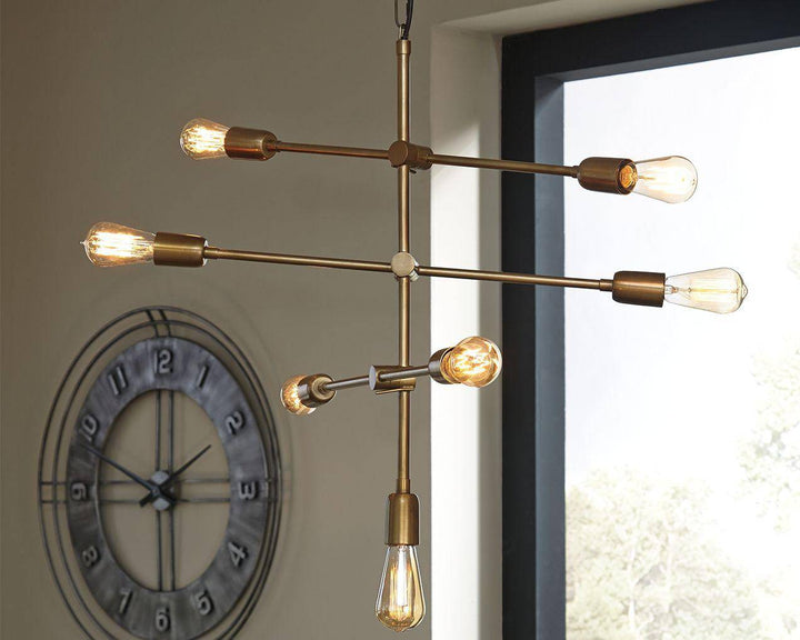 Gold 7-Light Pendant - Charmed House Interiors (Kansas City, MO)