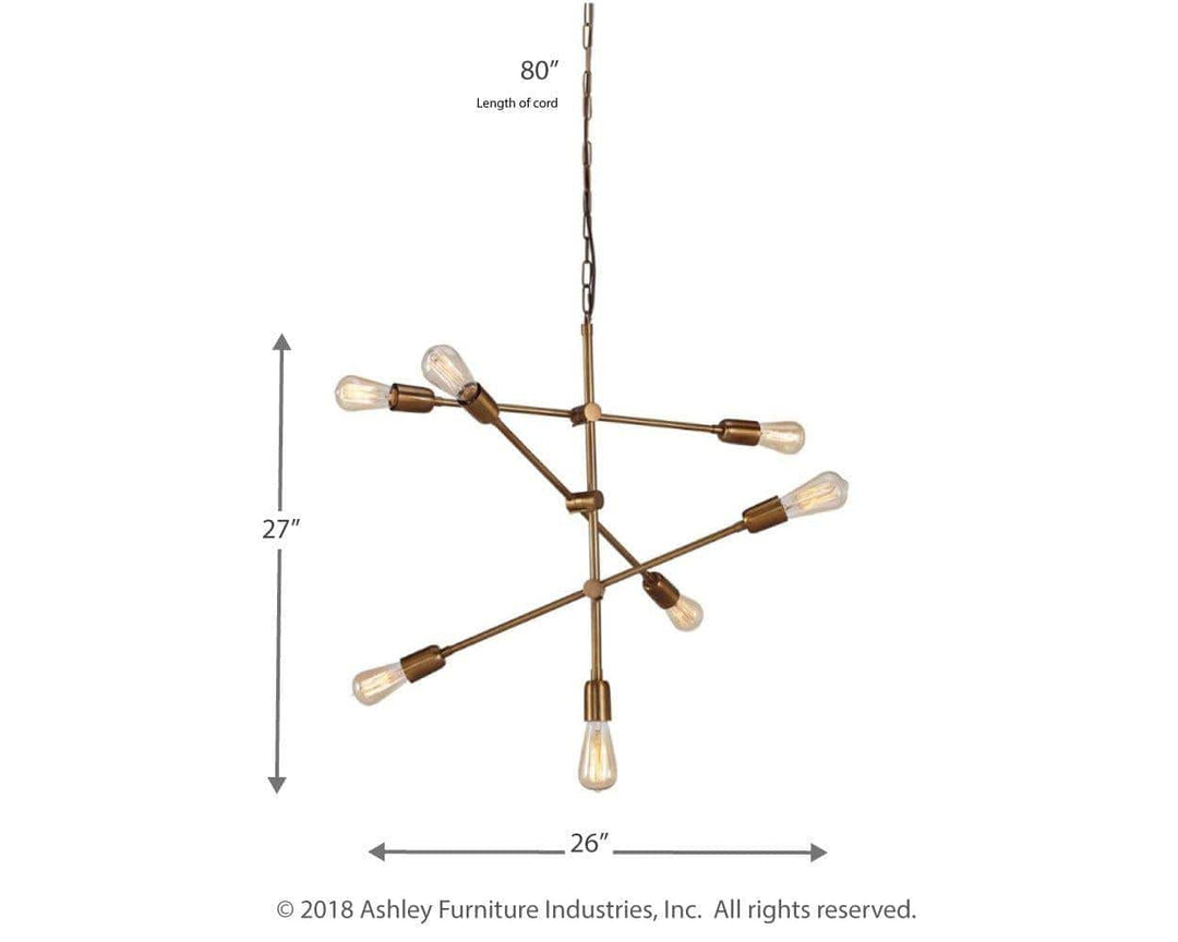Gold 7-Light Pendant - Charmed House Interiors (Kansas City, MO)