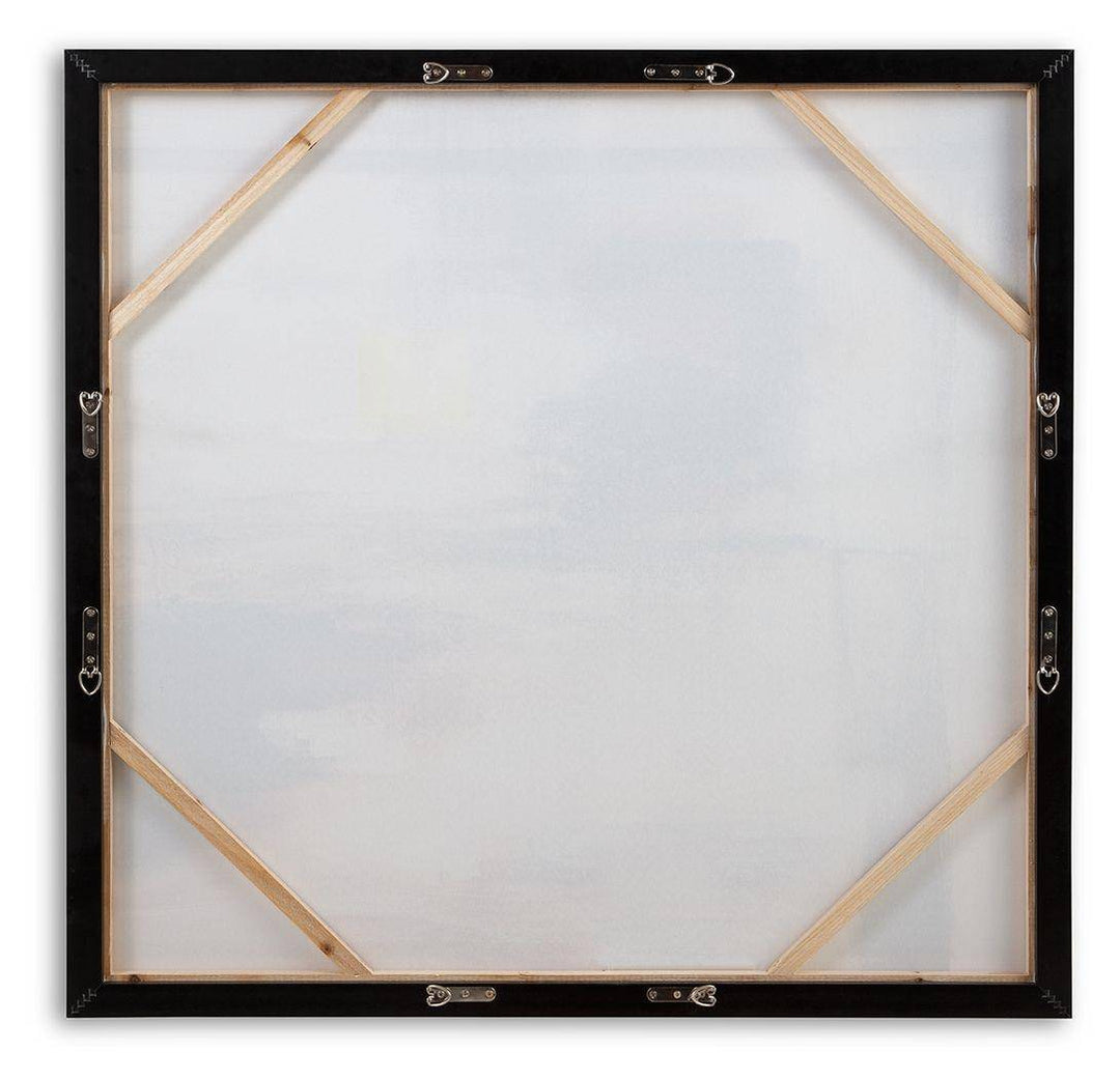 Abstract Wall Art Amber/Blue - Charmed House Interiors (Kansas City, MO)