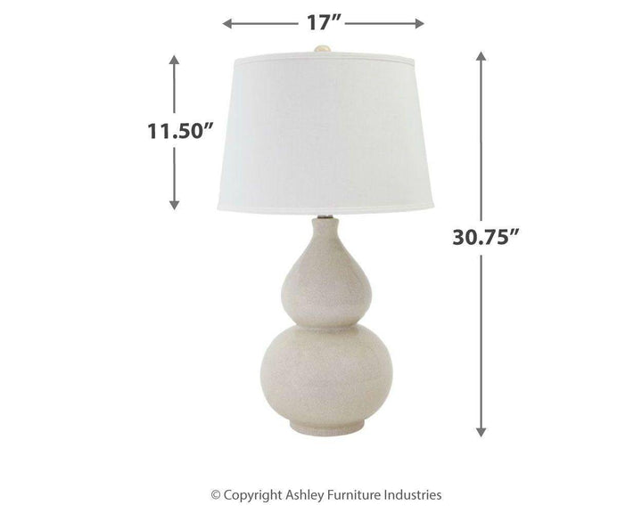 Ivory Ceramic Table Lamp - Charmed House Interiors (Kansas City, MO)