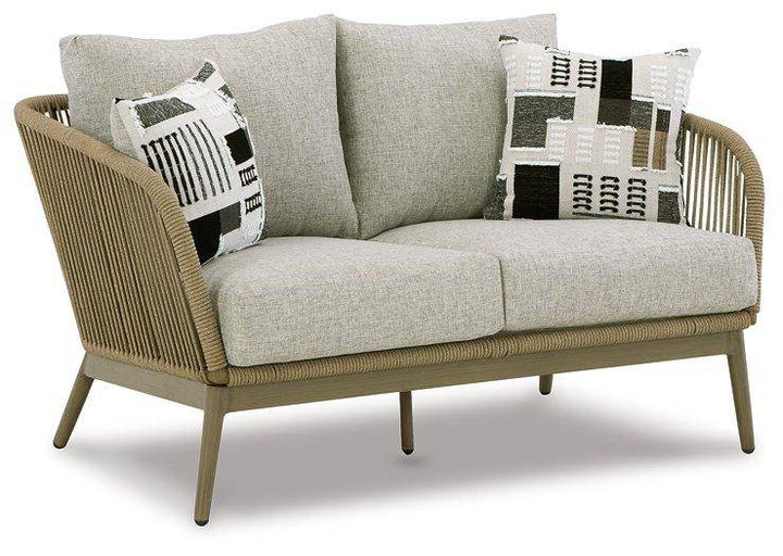 Empire Outdoor Loveseat with Cushion - Charmed House Interiors (Kansas City, MO)
