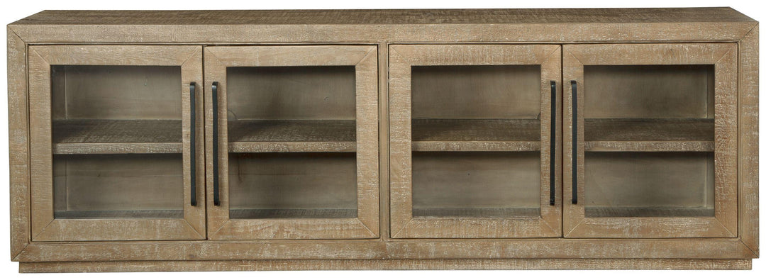 Selma 4DR Glass/Wood Console Cabinet - Charmed House Interiors (Kansas City, MO)